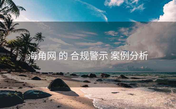 海角网 的 合规警示 案例分析
