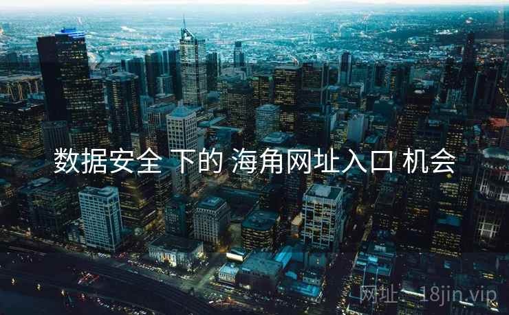 数据安全 下的 海角网址入口 机会