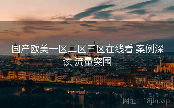 国产欧美一区二区三区在线看 案例深读 流量突围