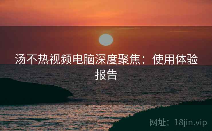 汤不热视频电脑深度聚焦：使用体验报告