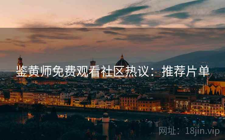 鉴黄师免费观看社区热议：推荐片单
