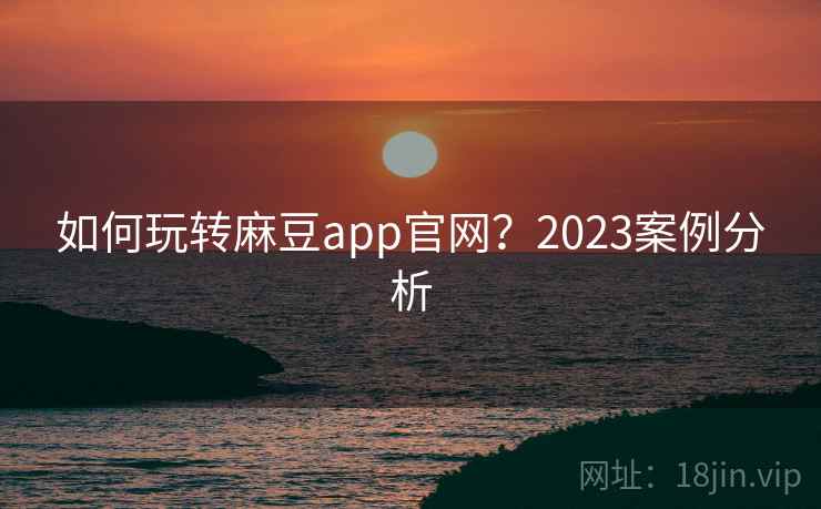如何玩转麻豆app官网？2023案例分析