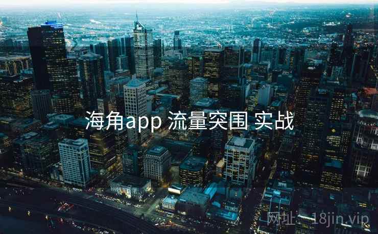 海角app 流量突围 实战